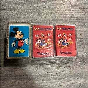 Disney Mickey Mouse Playing Cards - Red & Blue Decks